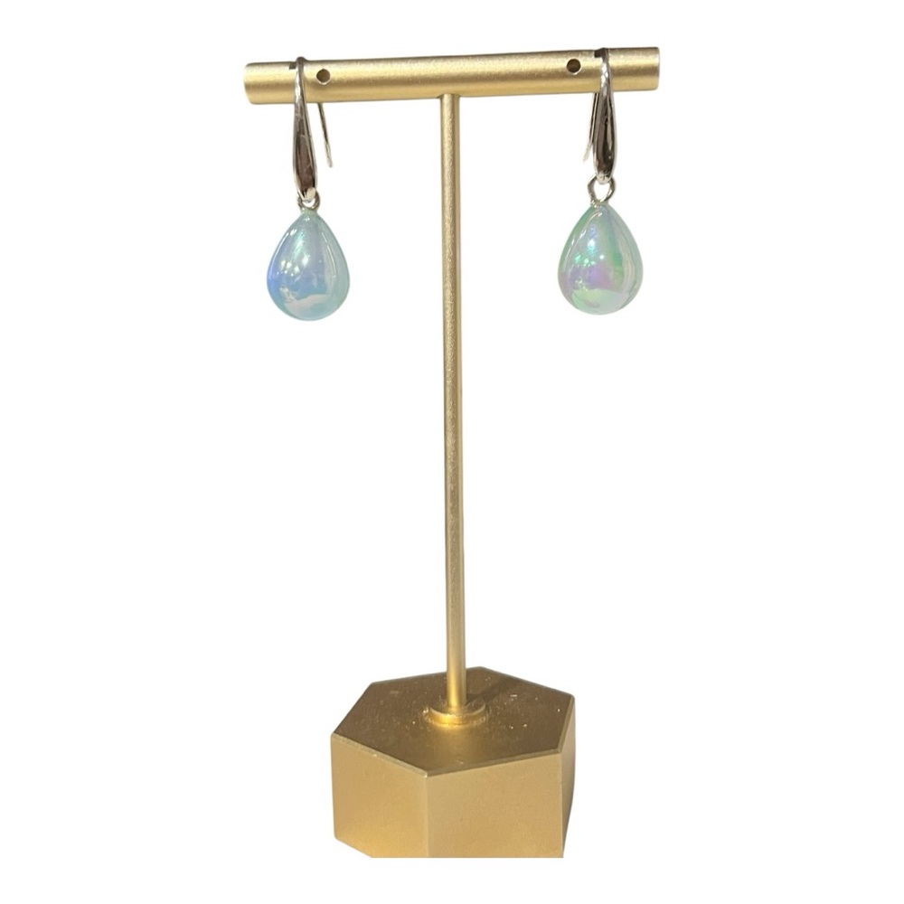 Resin teardrop earrings new - Picture 3 of 3